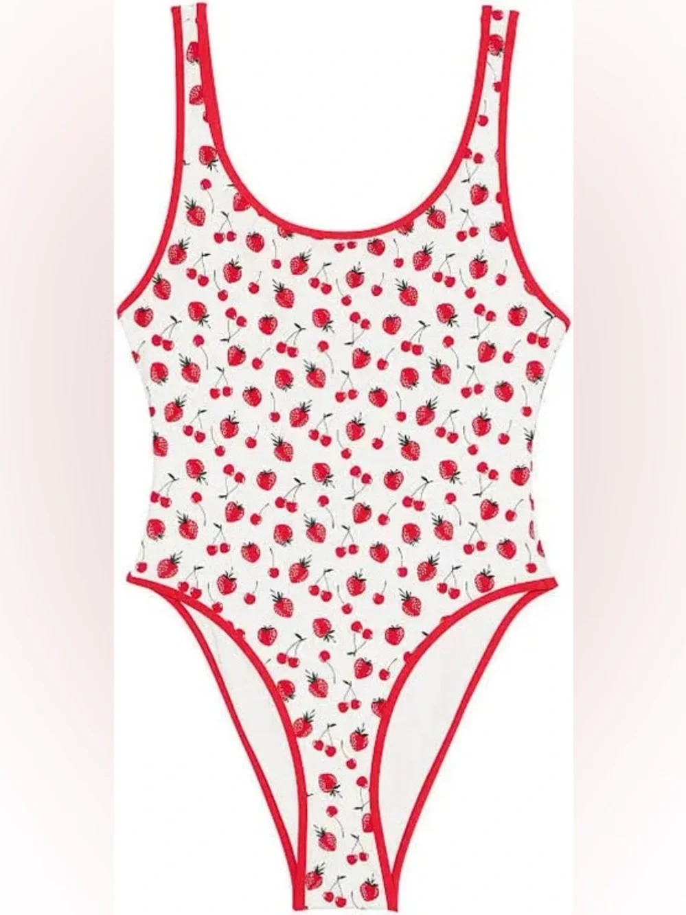Frankie's Bikinis Marlow One-Piece Swimsuit with Strawberries and Cherries!